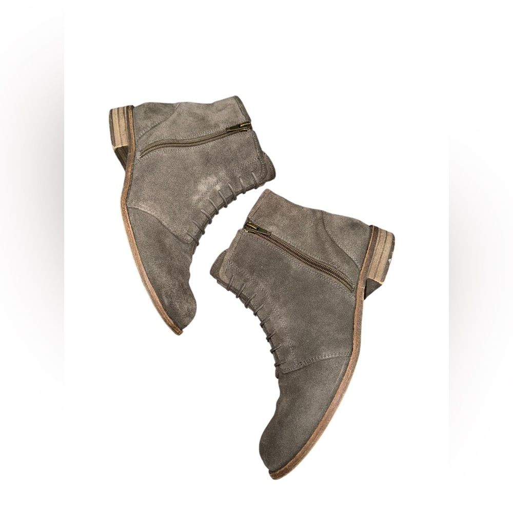 Splendid Taupe Orella Suede Ankle Booties 7.5